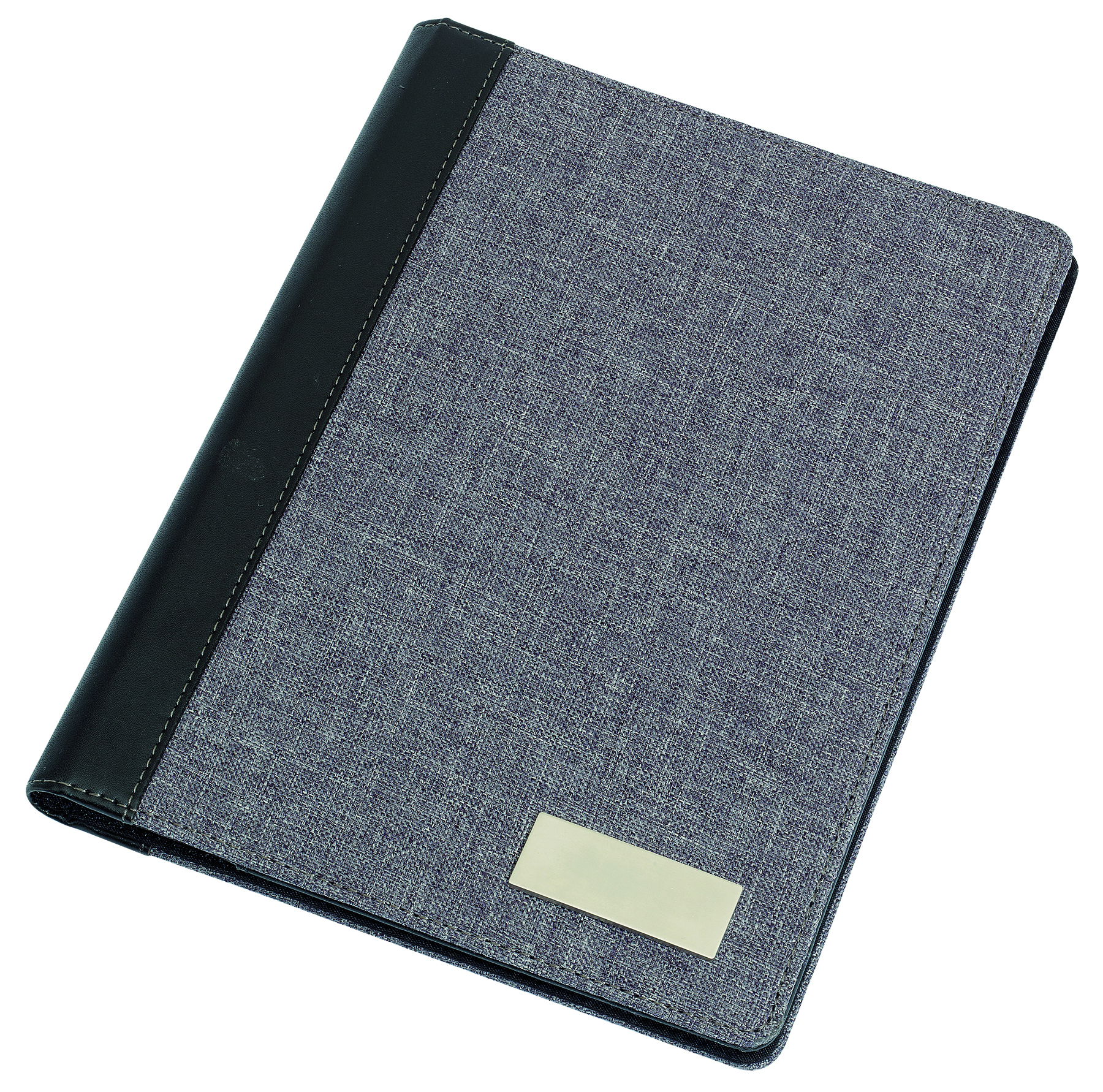 A4 Portfolio "LINEN", schw./grau