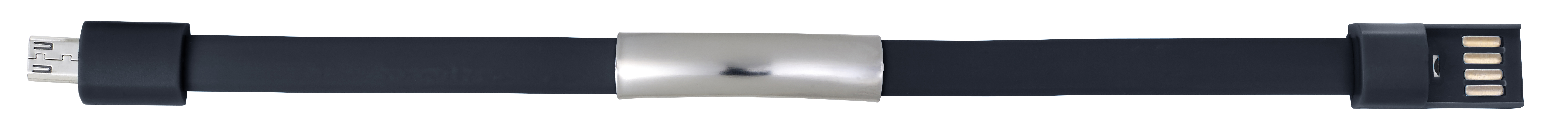 Armband mit Aufladekabel aus Silikon Tiago