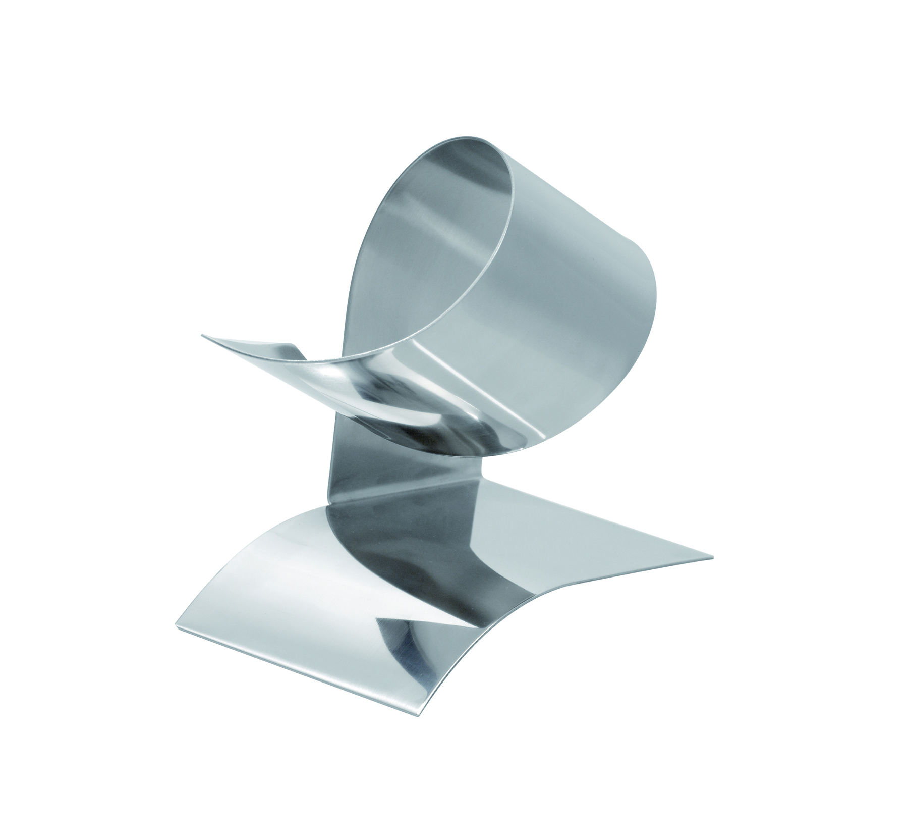 Weinflaschenhalter "HELIX", silber