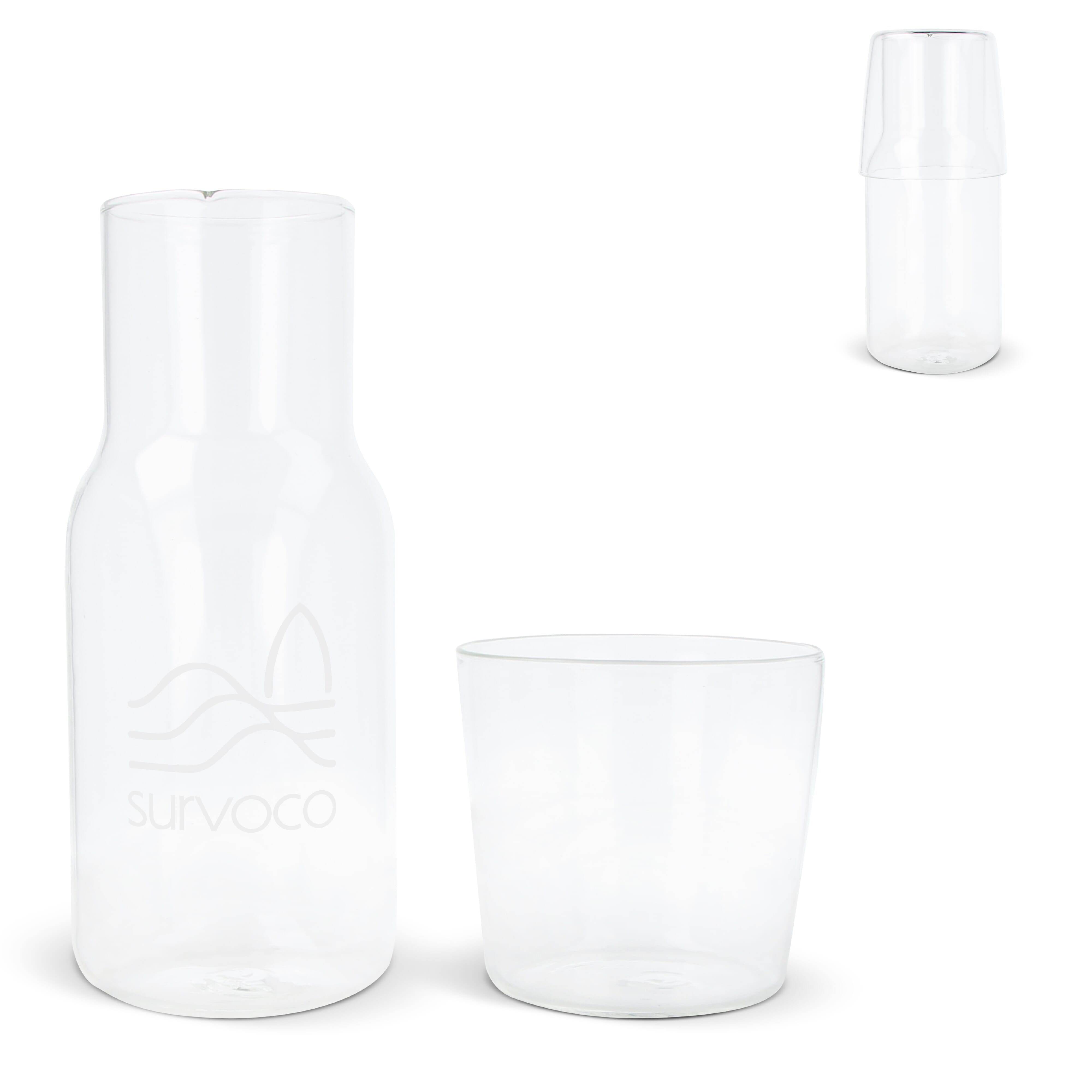 Karaffe 550ml und Trinkglas 250ml Set