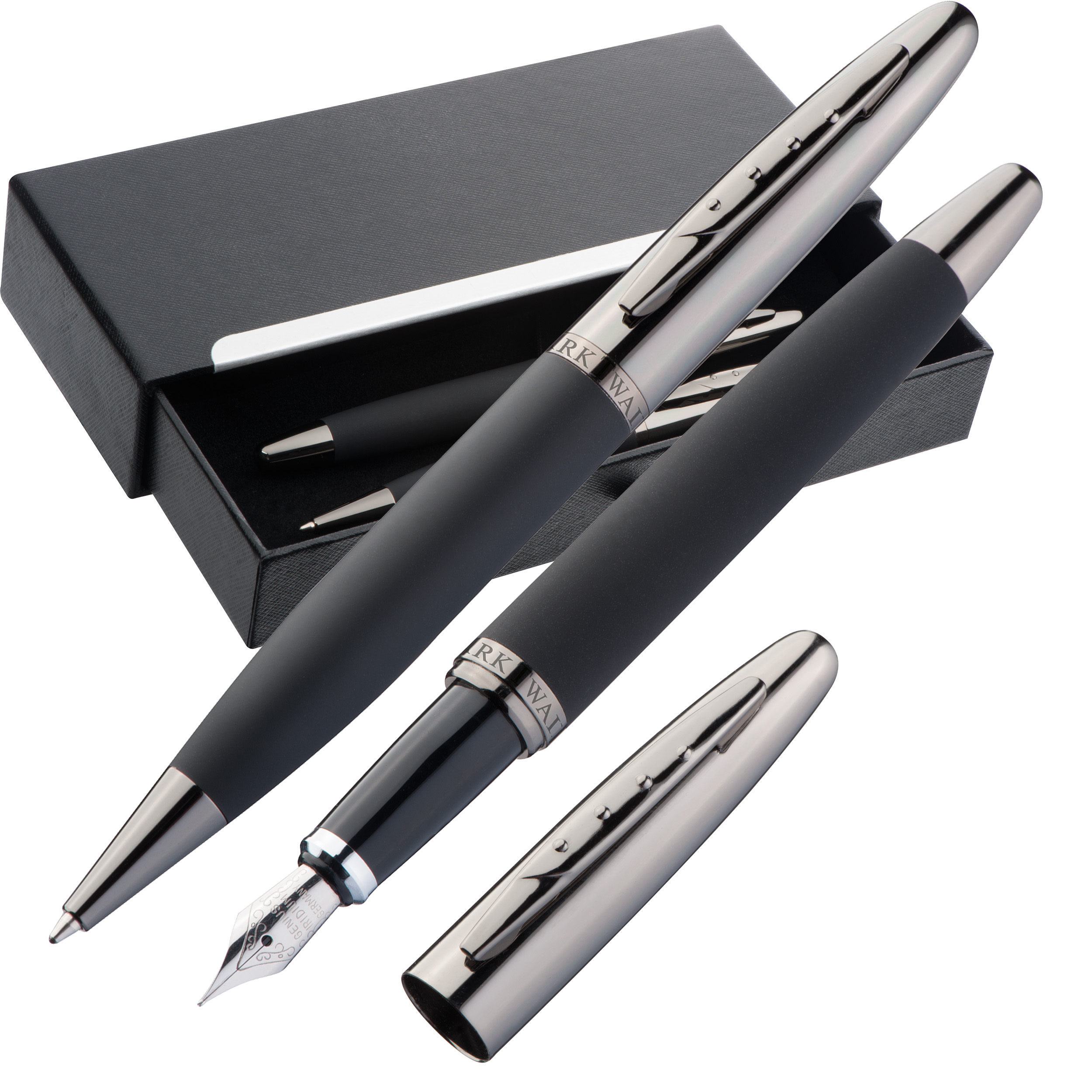 Mark Twain Schreibset aus Metall