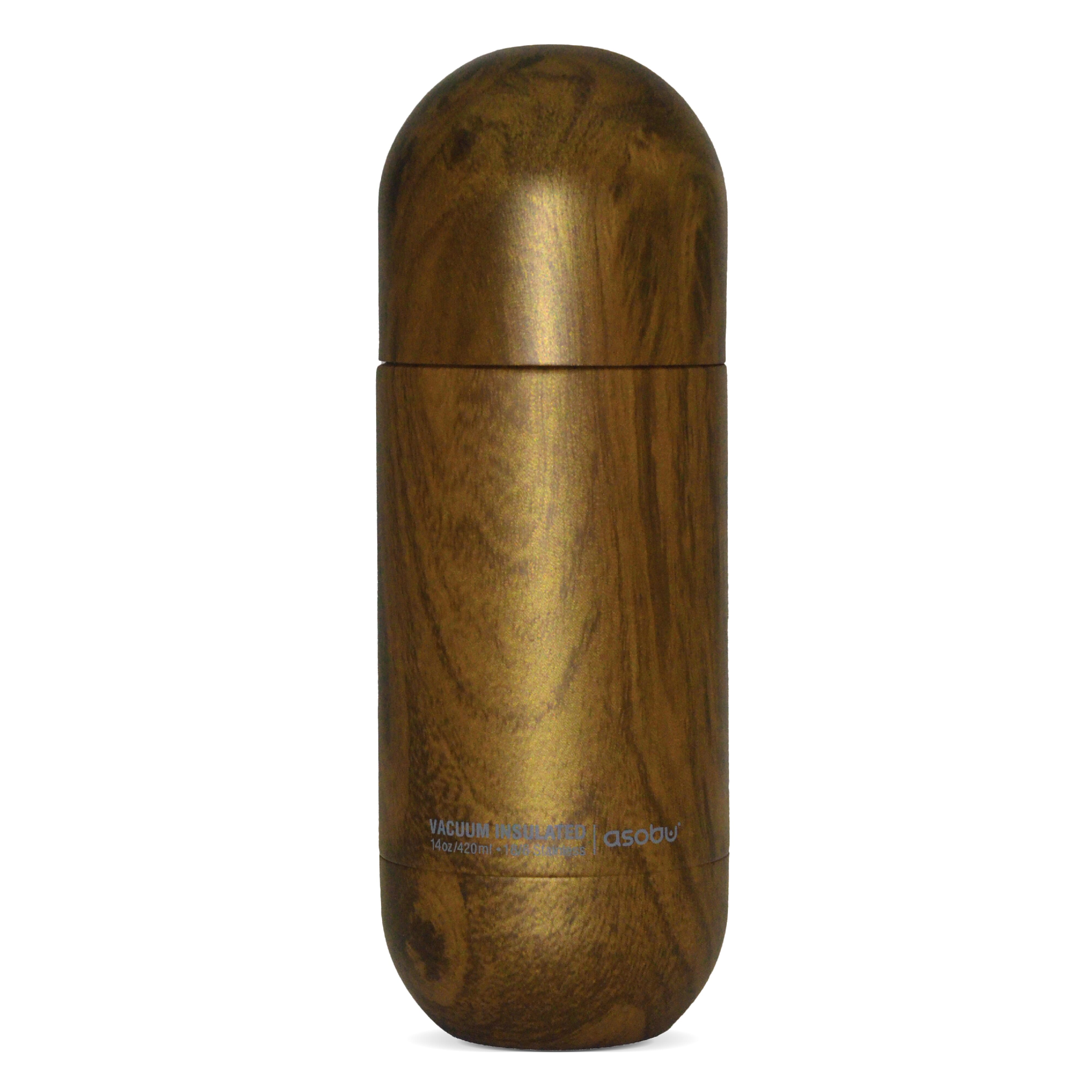 Asobu Orb Flasche Holzoptik 500ml