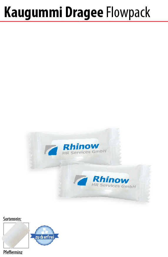 Kaugummi Dragee Flowpack