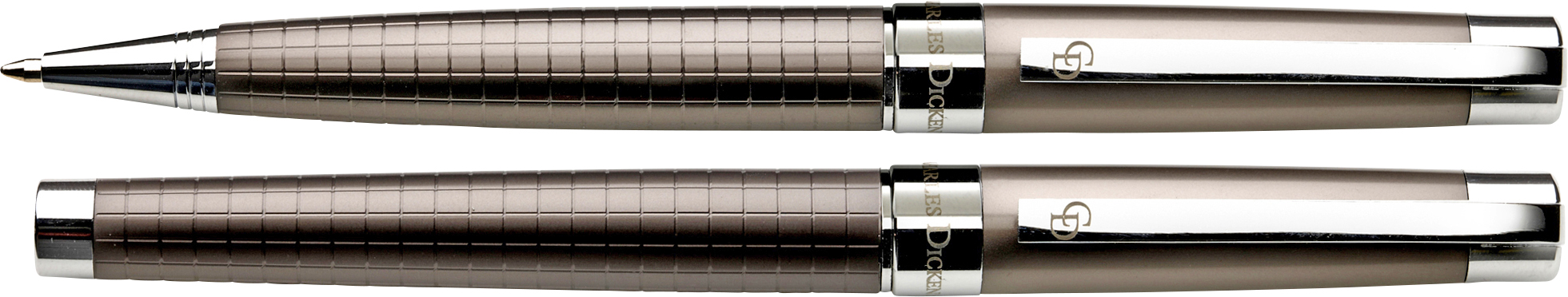 Charles Dickens Schreibset aus Metall Alan