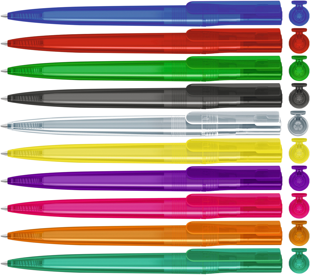 RECYCLED PET PEN switch transparent Drehkugelschreiber