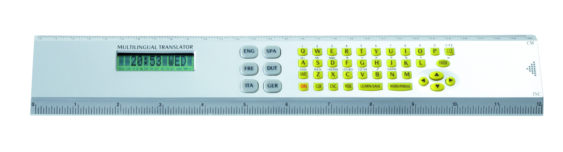 Übersetzer-Lineal "Trans-Script", silber