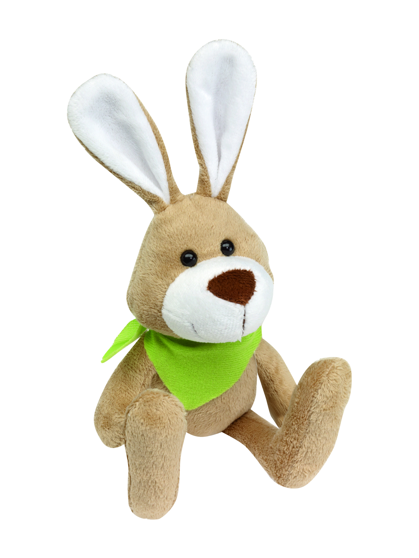 Plüsch-Hase "Minna" mit grünem Halstuch