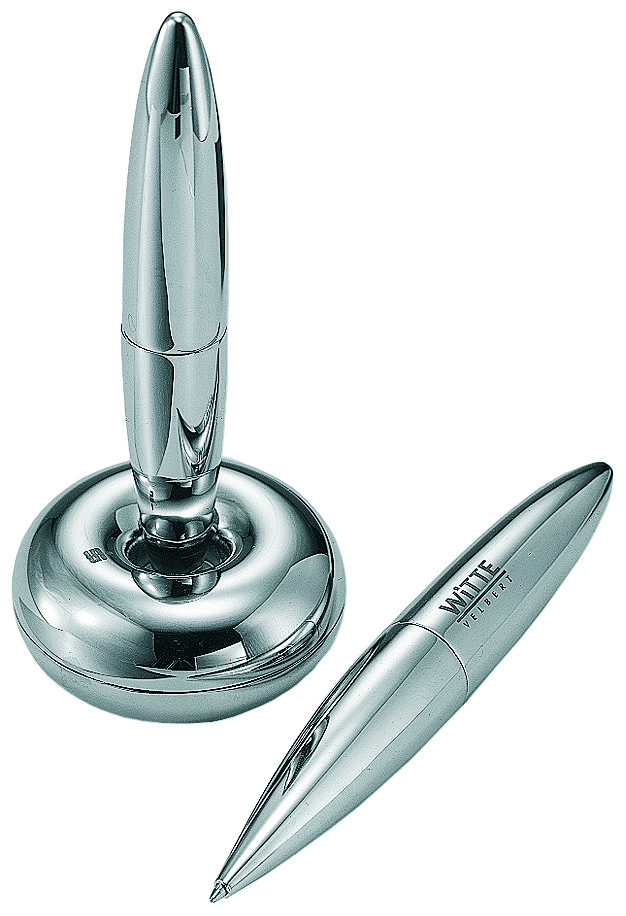 Metmaxx® Design-Schreibgarnitur "MetallOrbit" silber