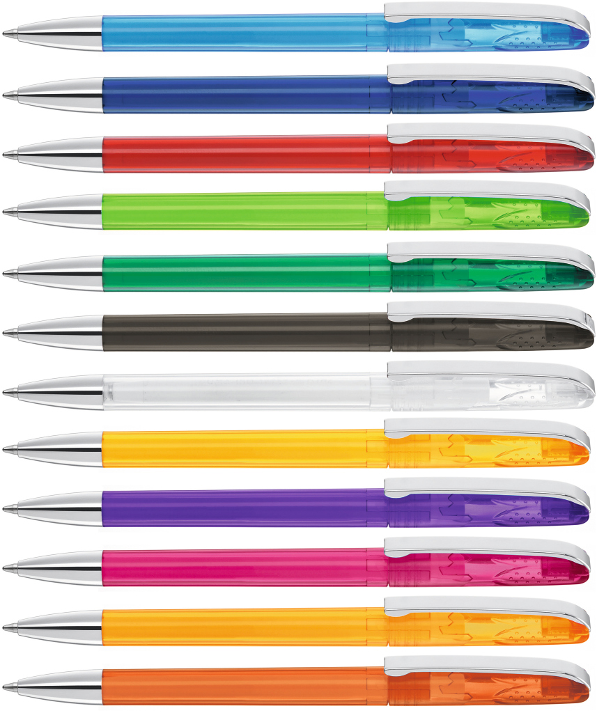 PUR transparent SI Drehkugelschreiber