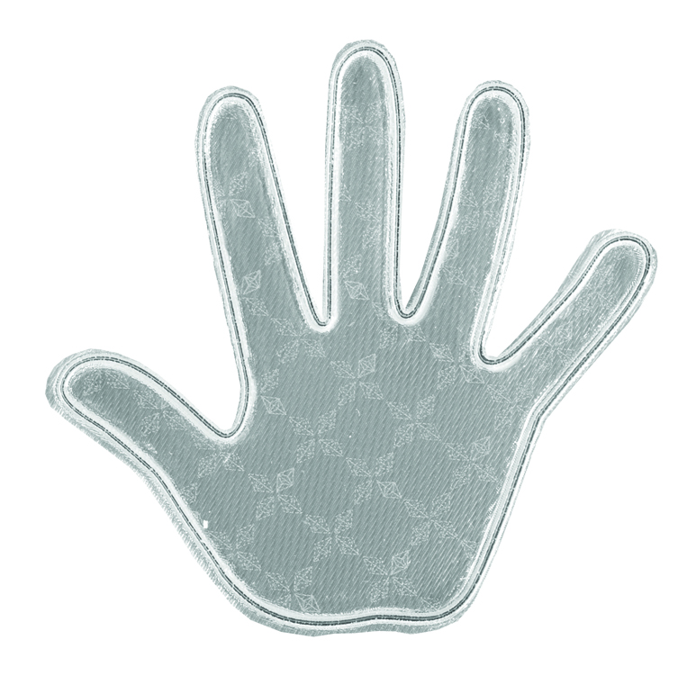 Weichplastiksticker Hand