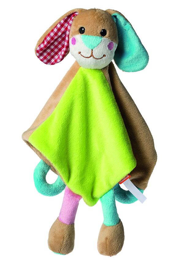 Schmusetuch Hase, bunt