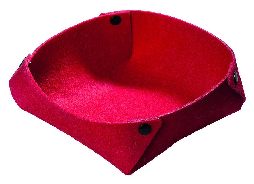 Filzkörbchen mit Druckknöpfen