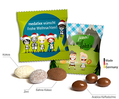 Mandeln einzeln im Werbetütchen