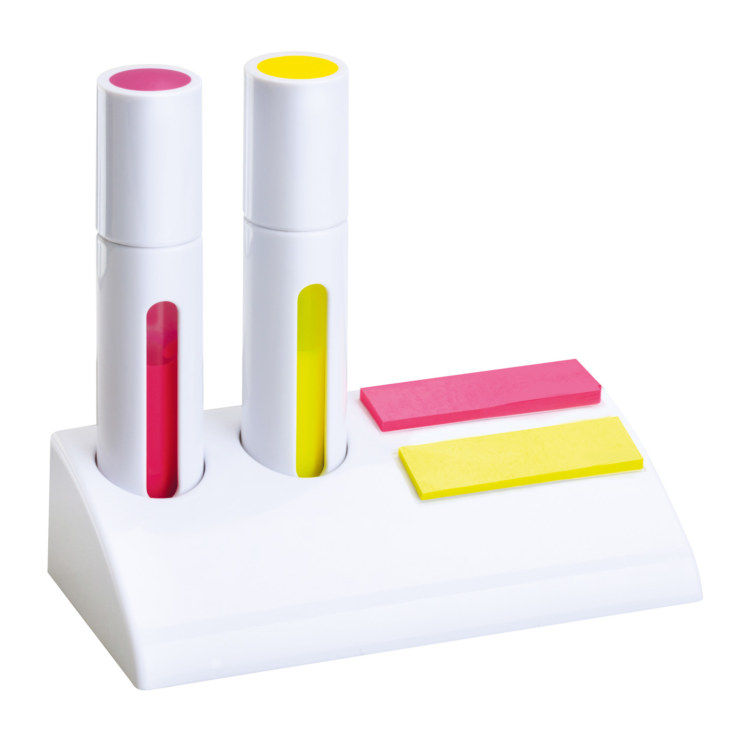 Highlighter Set 2 Stück, mit Haftstreifen CLIC CLAC-ANKARA WHITE