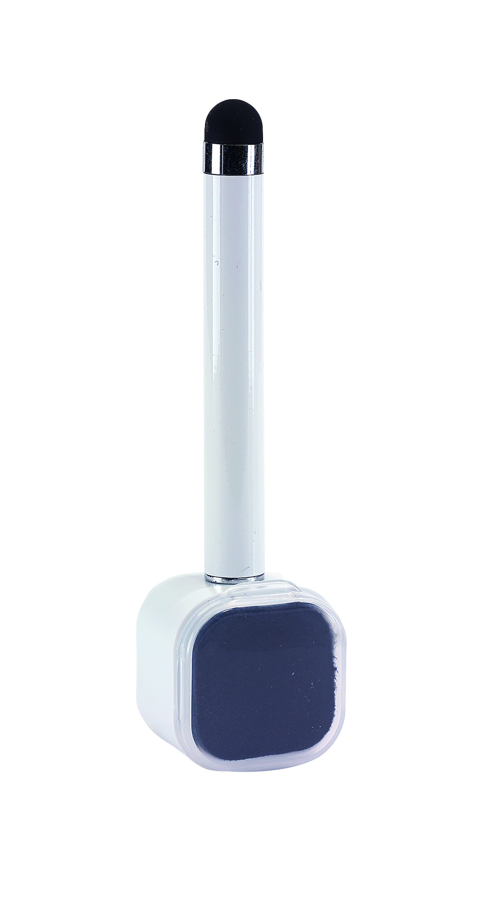 Kuli m. Ständer "Screen Clean", rot