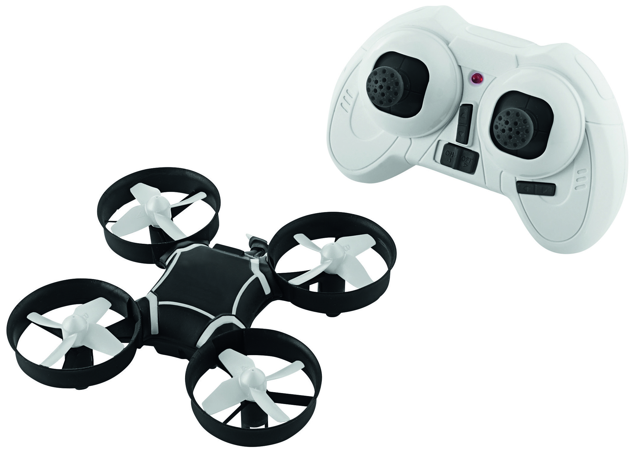 Metmaxx® Drohne "FlyingLogoXL" schwarz/weiß