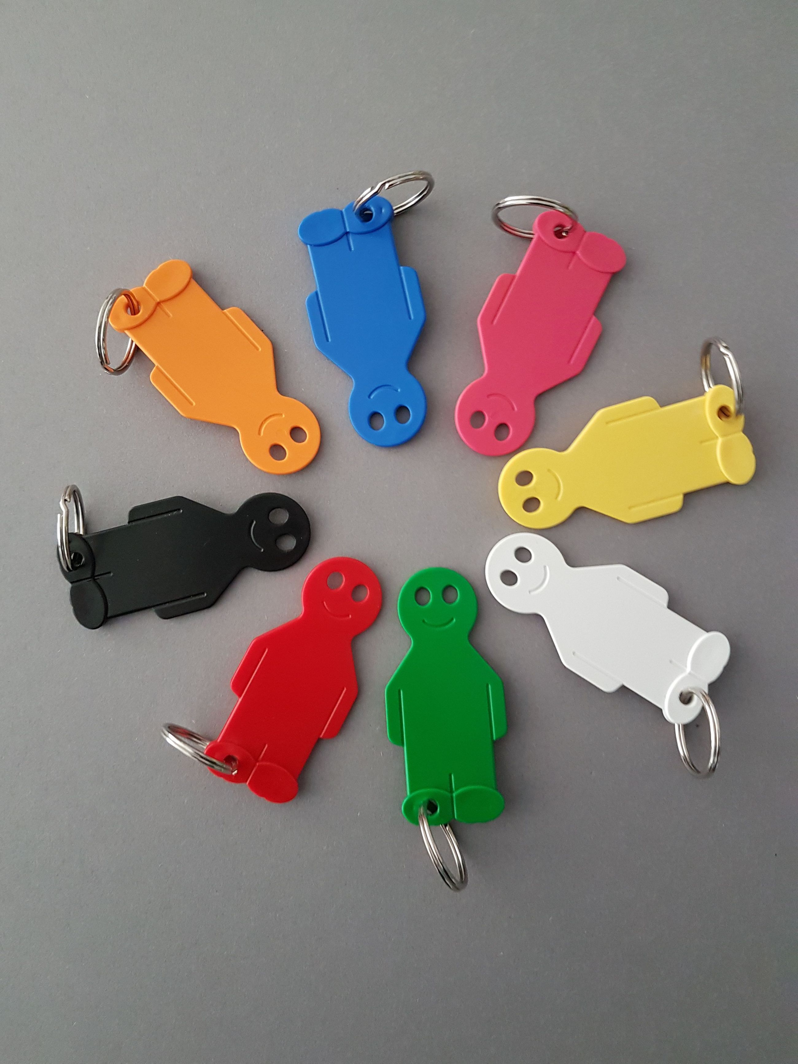 Schlüsselanhänger Einkaufswagenlöser mit Logo