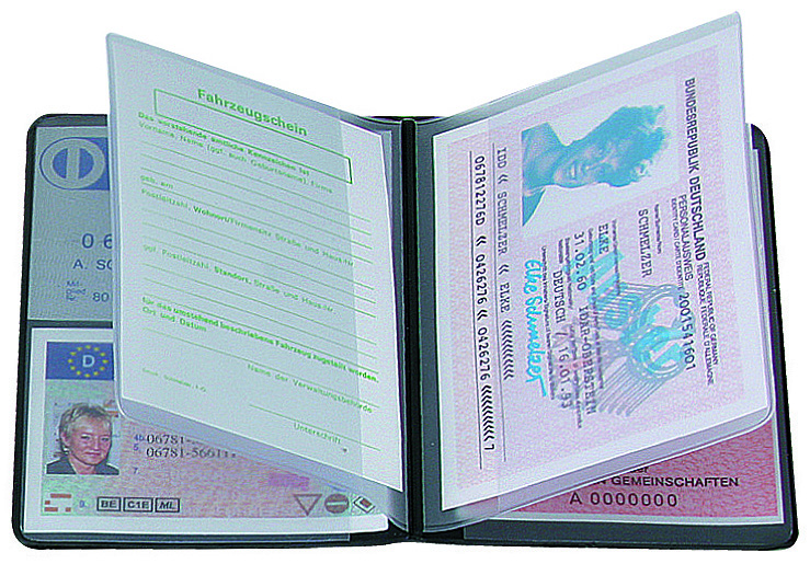 CreativDesign Ausweistasche "4-fach" Normalfolie bordeaux