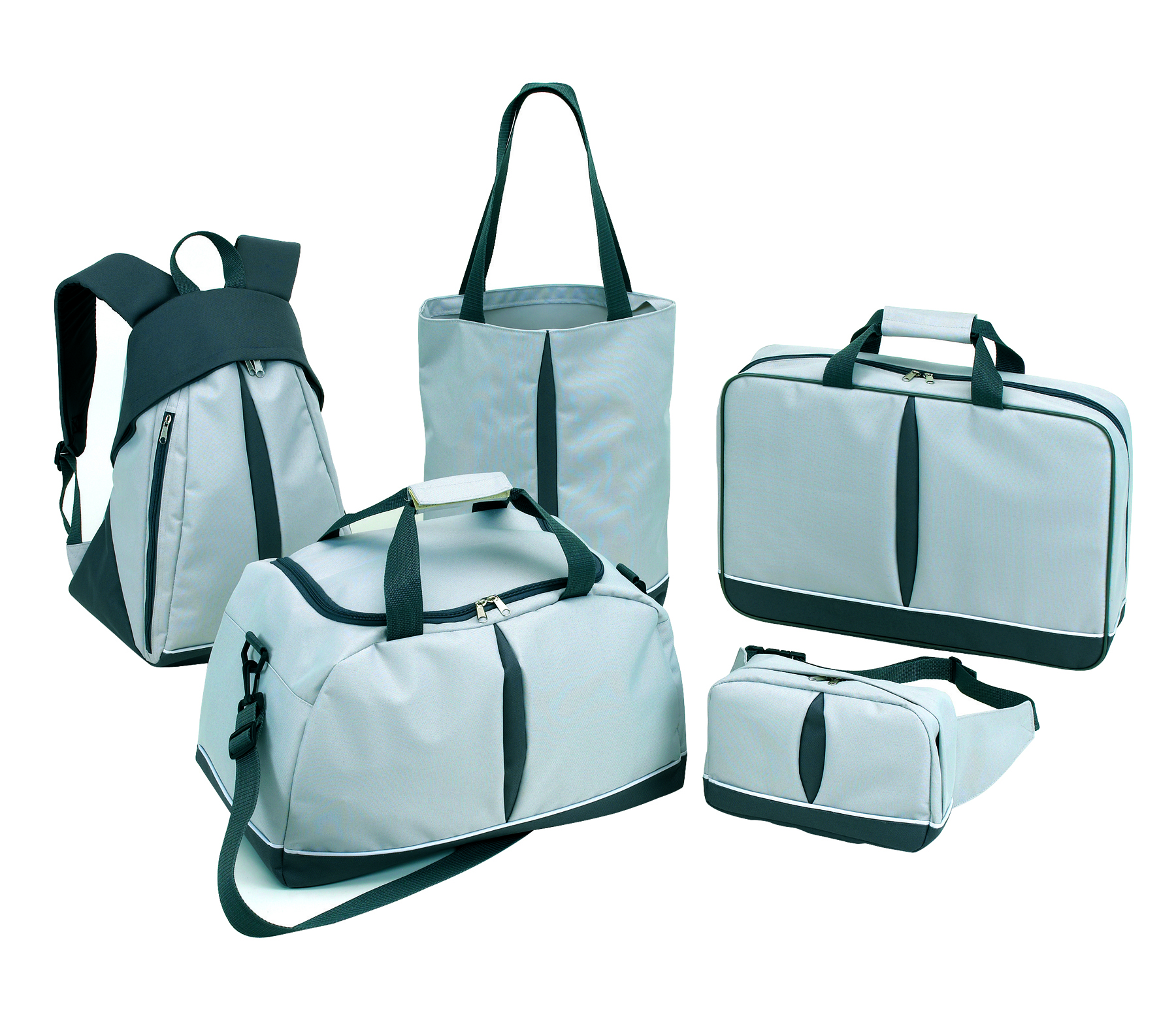 Reise-Set,  5-tlg, "Basic" 600-D, grau