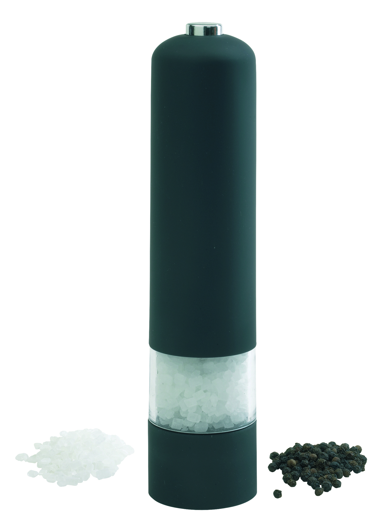 Elektr. Pfeffermühle, schwarz m. Licht