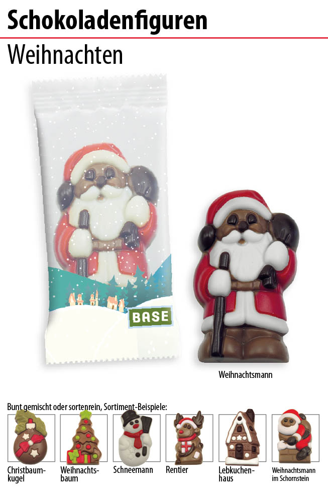 Schokoladenfiguren Weihnachten