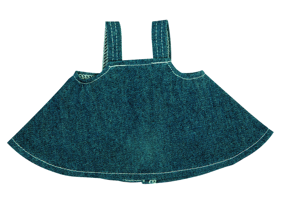 Jeans-Rock für Plüschtiere Gr. L