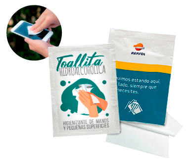 Handreinigungstuch 70% alc. "Clean 1"