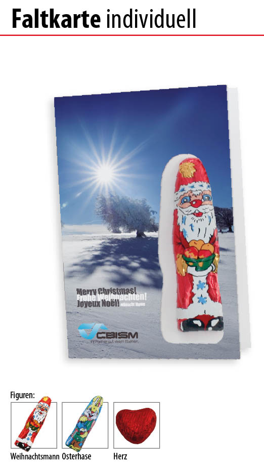 Faltkarte individuell bedruckt