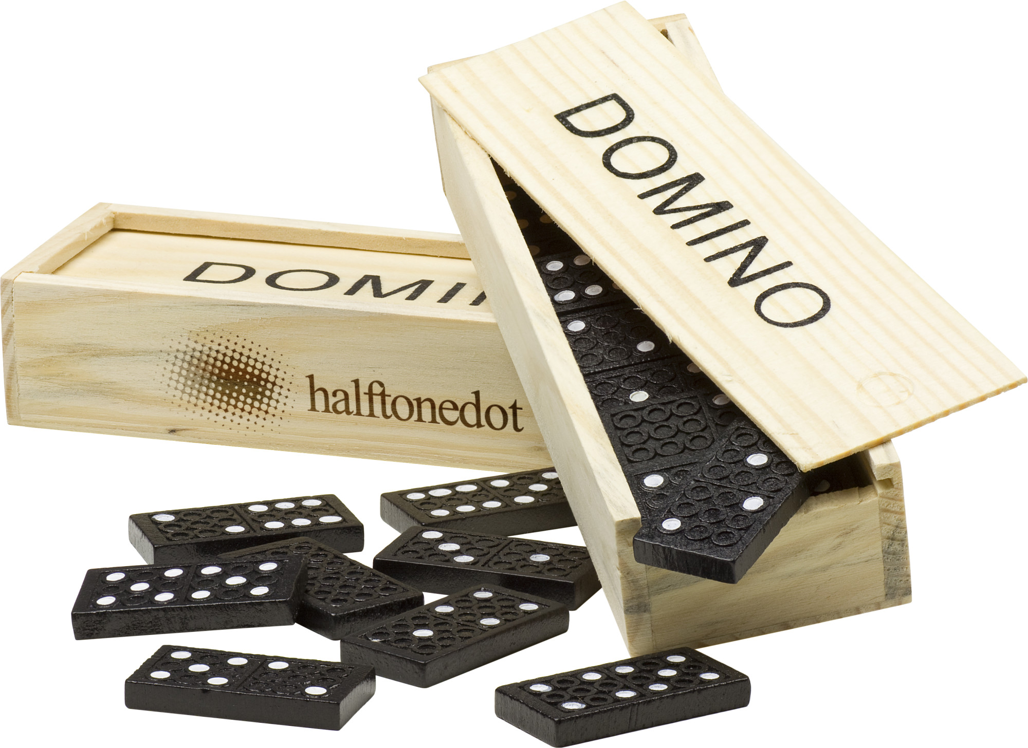 Domino-Spiel in Holzbox Enid