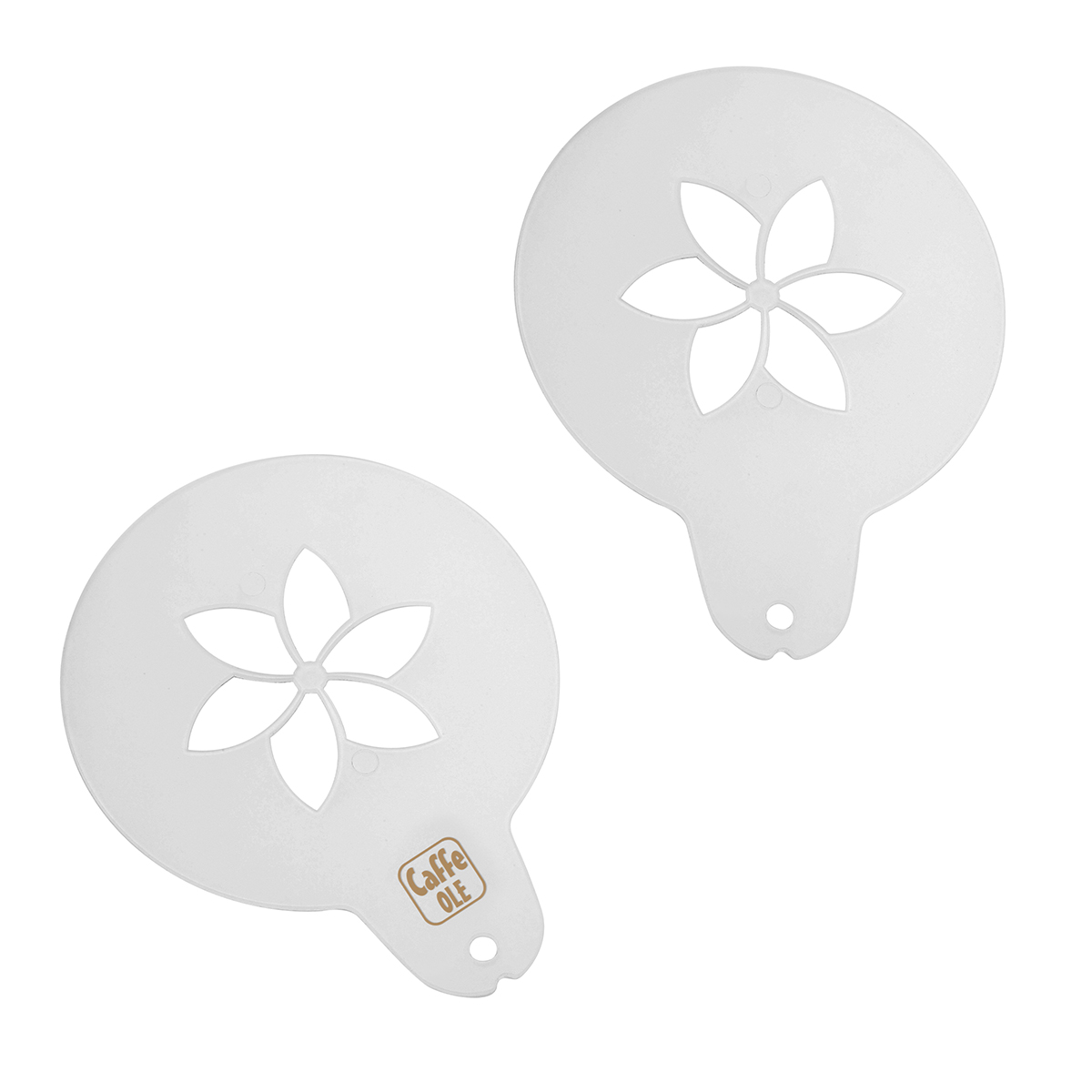 Cappuccino-Schablone "Blume"