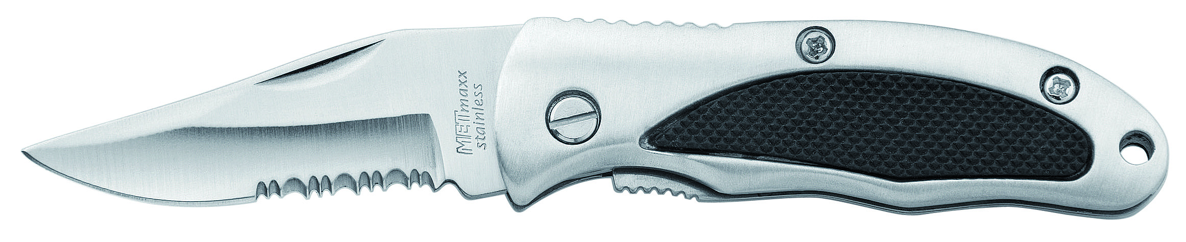 Metmaxx® Taschenmesser "HunterPlus" silber/schwarz