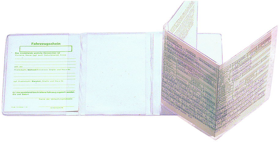 CreativDesign KFZ-Scheintasche "Klar"