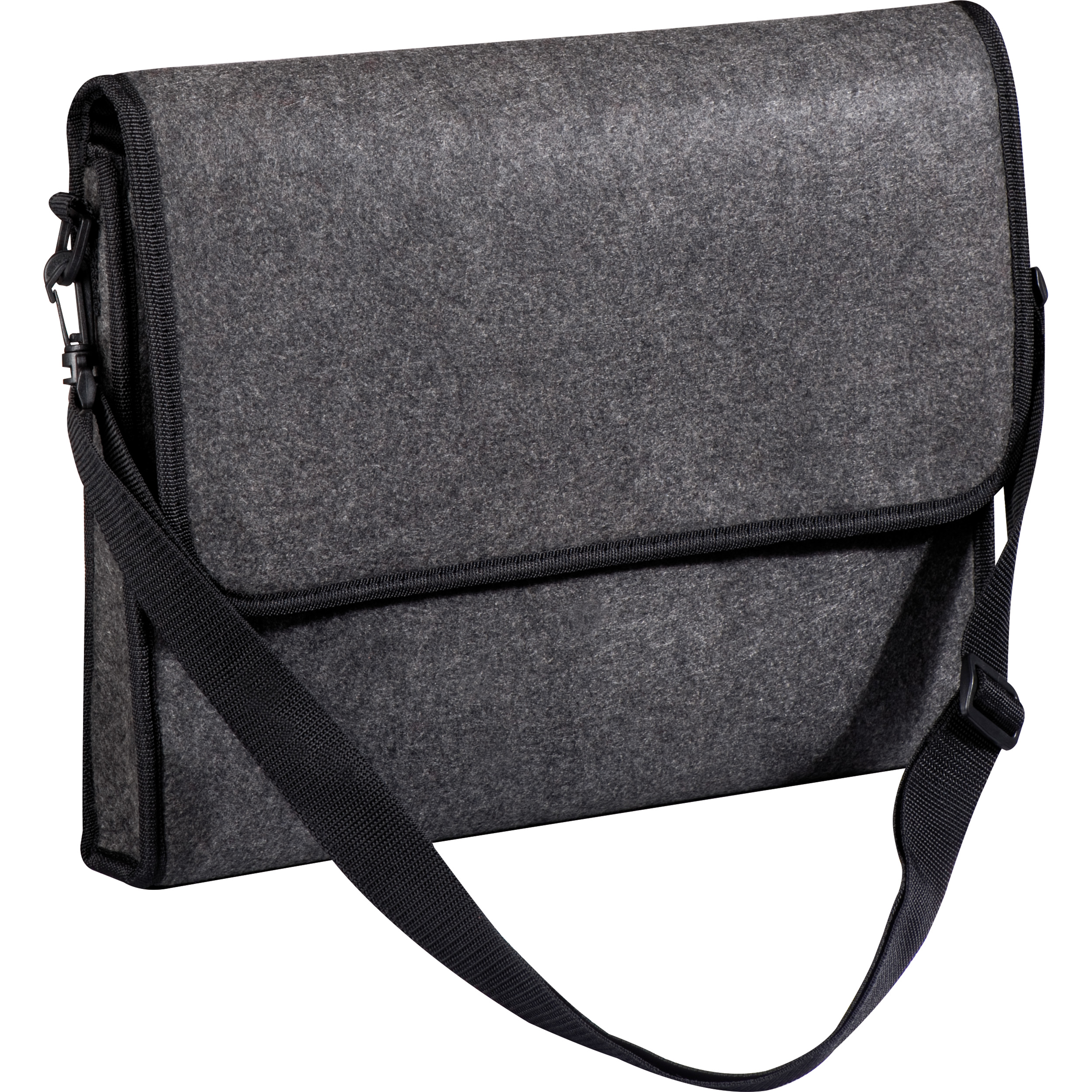 Collegetasche aus Filz mit Klettverschluss