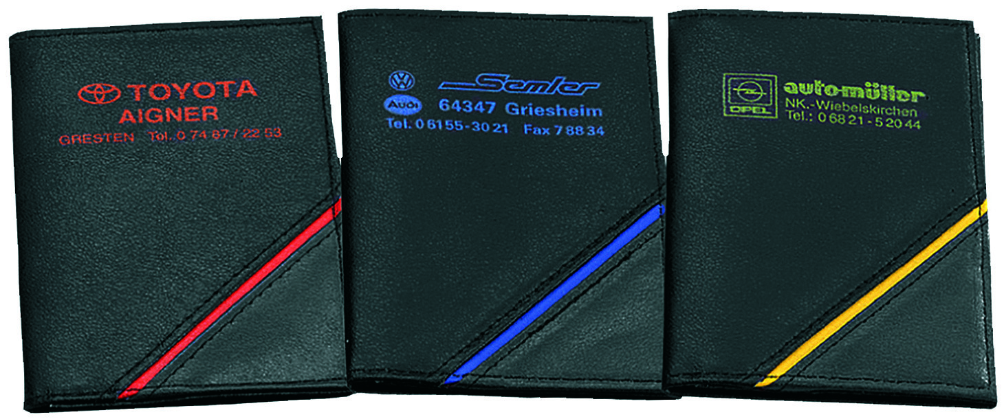 CreativDesign Ausweistasche "CD" schwarz/gelb