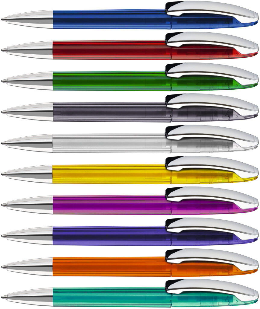 ICON transparent M-SI Drehkugelschreiber