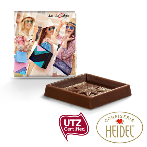 Quadrat-Täfelchen Schokolade