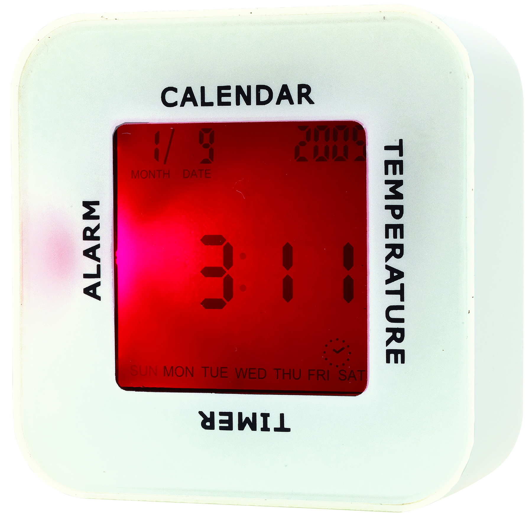 Tischwecker "4 in 1", weiß